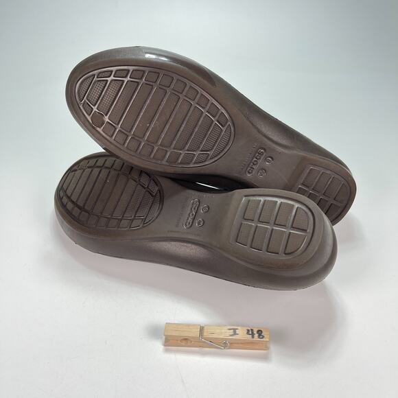 Crocs Gianna Ballet Flats Black Comfortable Slip On Shoes 14573 Women's Size 9 - Picture 9 of 9